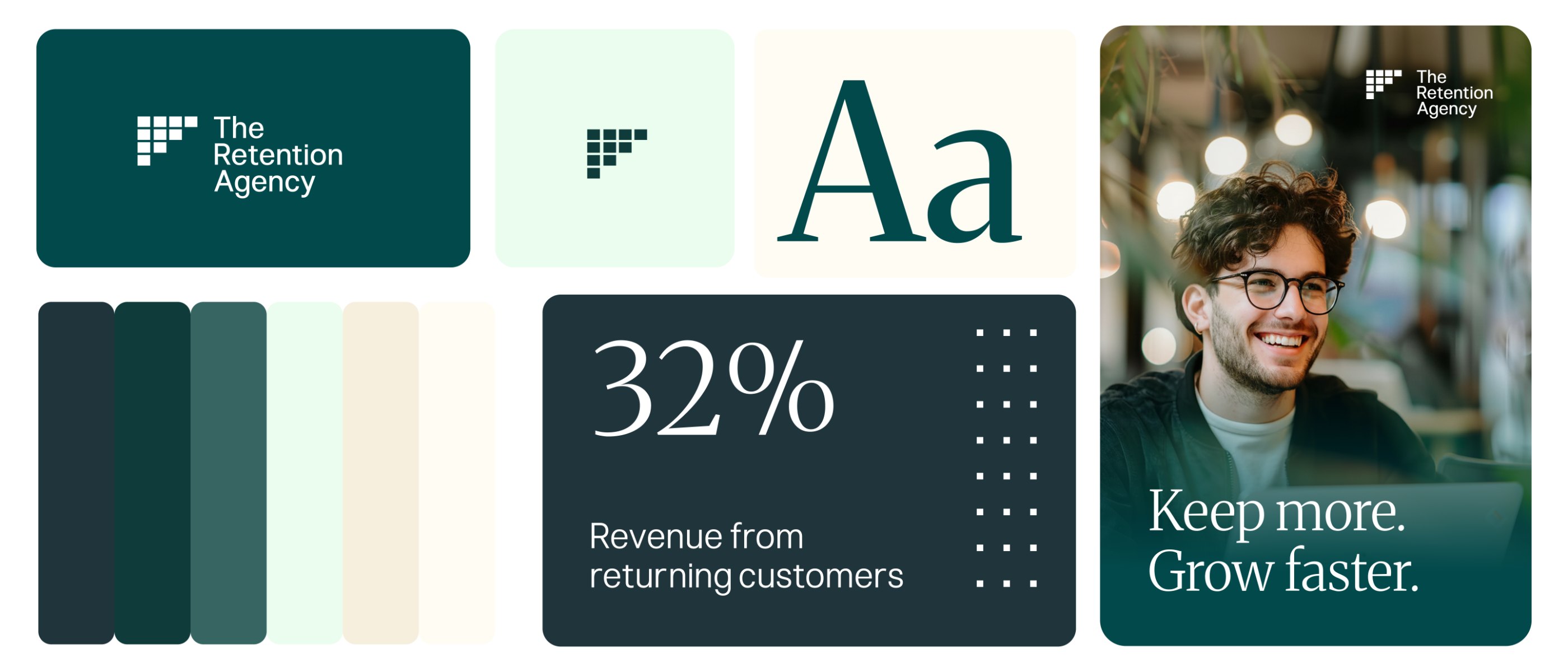 Retention Agency brand identity by Uprising
